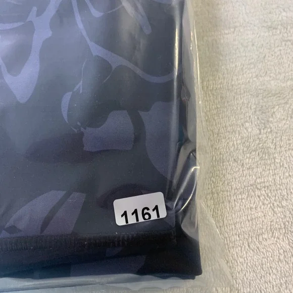 Adidas Womens Leggings Optime‎ Flower Print 7/8 Black Blue Athletic High Waist M - Picture 10 of 10